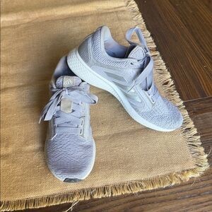 Adidas Gray Edge Up Lace Up Sneakers